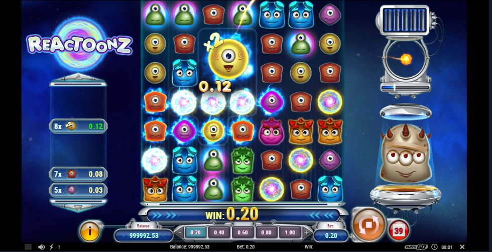 Advantages of Playing Reactoonz in Gama Casino
